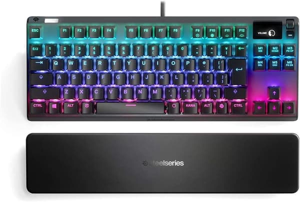 ゲーミングキーボード Apex 7 TKL 赤軸 有線 日本語配列 有機ELディスプレイ搭載