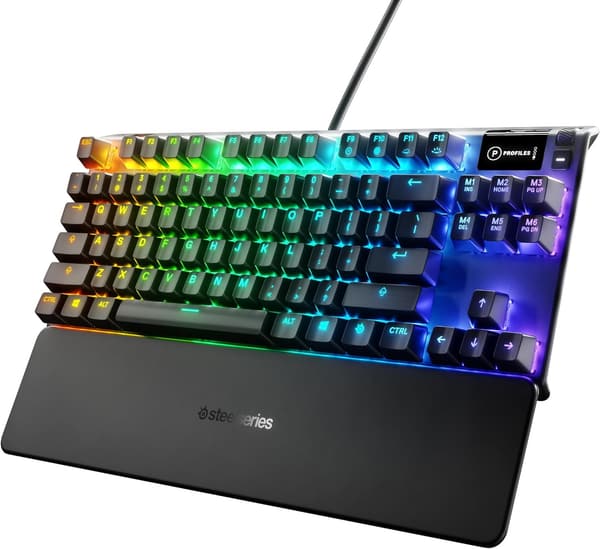 Apex 7 TKL 有機ELディスプレイ搭載 ゲーミングキーボード 赤軸 有線 US配列