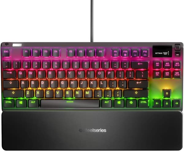 Apex 7 TKL 有機ELディスプレイ搭載 ゲーミングキーボード 赤軸 有線 US配列