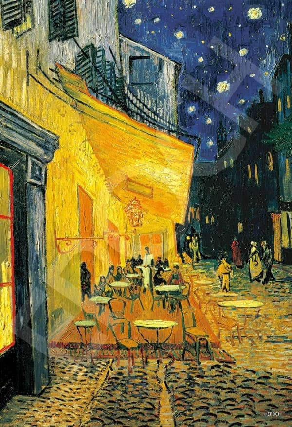 スーパースモールピースジグソーパズル「夜のカフェテラス」(26x38cm) － エポック社