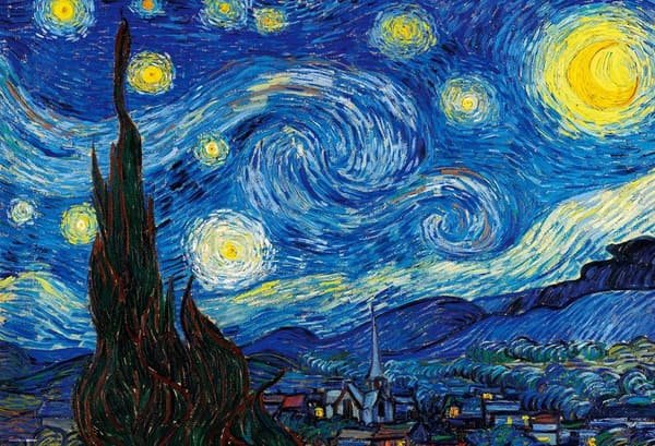 1000ピース マイクロピースジグソーパズル「星月夜」