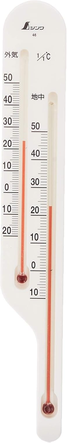 シンワ測定 気温地温計 O-4 ホワイト 72624