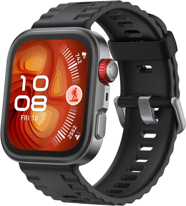 HUAWEI WATCH FIT 4 Pro 薄型軽量スマートウォッチ ゴルフ機能搭載 10日間バッテリー ブラック