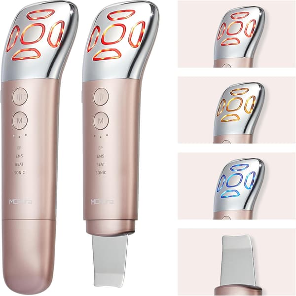 マルチ機能美顔器 4モード 12役 フェイスケア 【ピンクゴールド】