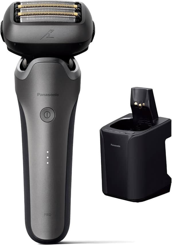 パナソニック メンズ シェーバー ラムダッシュ PRO 5枚刃 全自動洗浄充電器 ES-L570W-S シルバー
