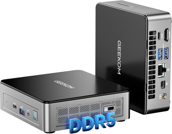 最新第12世代Intel搭載 GEEKOM Air12 ミニPC|DDR5 16GB+512GB SSD|静音冷却・省電力・3画面出力対応