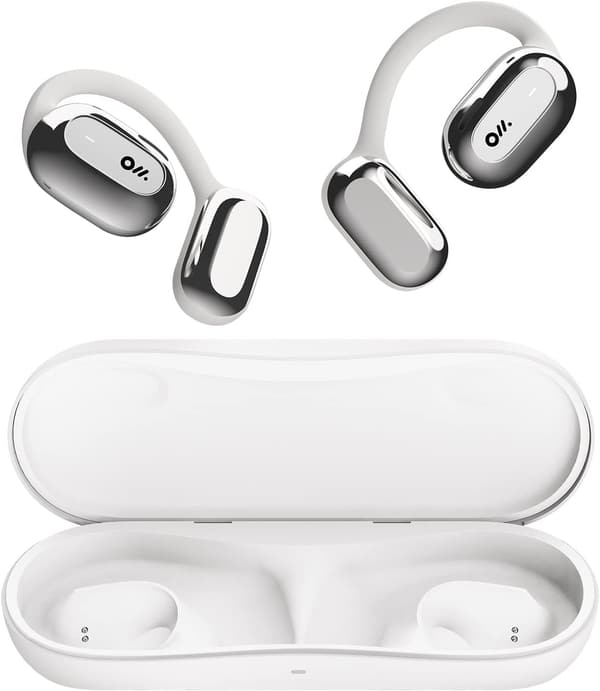 Oladance OWS1 開放型ワイヤレスイヤホン Bluetooth5.2 - 16時間再生・快適装着(シルバー)
