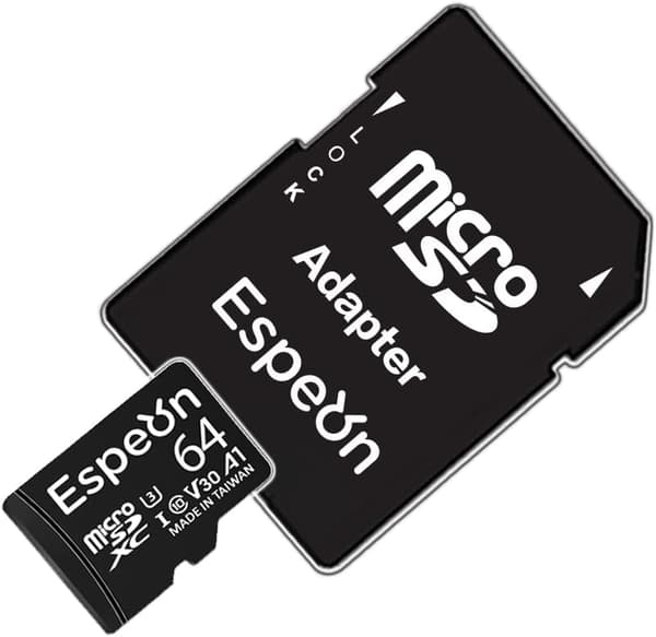 Espeon 64GB MicroSDXCカード UHS-I U3 A1 V30 - 最大95MB/s読出速度、SDアダプター付
