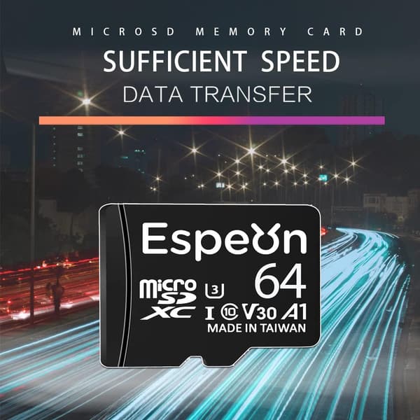 Espeon 64GB MicroSDXCカード UHS-I U3 A1 V30 - 最大95MB/s読出速度、SDアダプター付