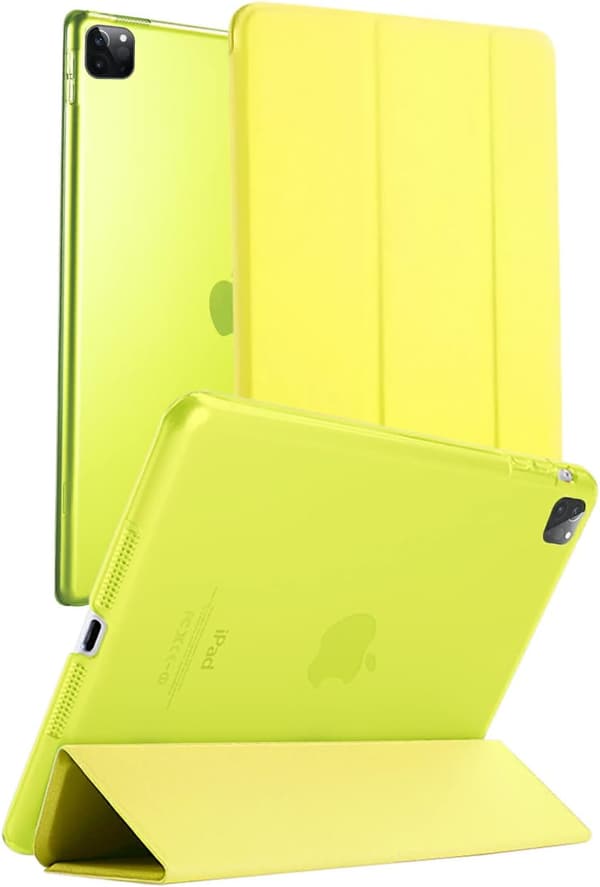 iPad Air 5/4用 軽量薄型ケース オートスリープ対応 イエロー