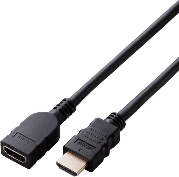 プレミアムHDMI延長ケーブル 50cm 4K対応 eARC認証 18Gbps 黒
