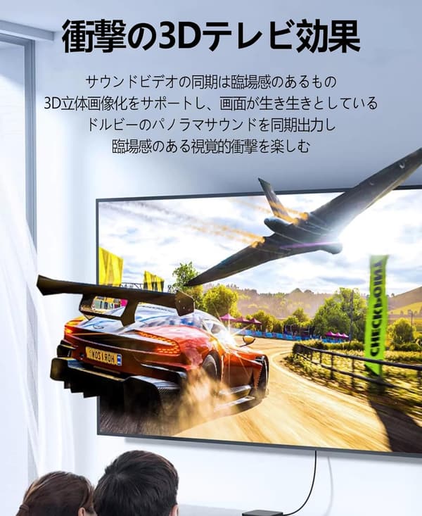 ファイヤーTVスティック対応 HDMI延長ケーブル 金メッキ 30CM ブラック