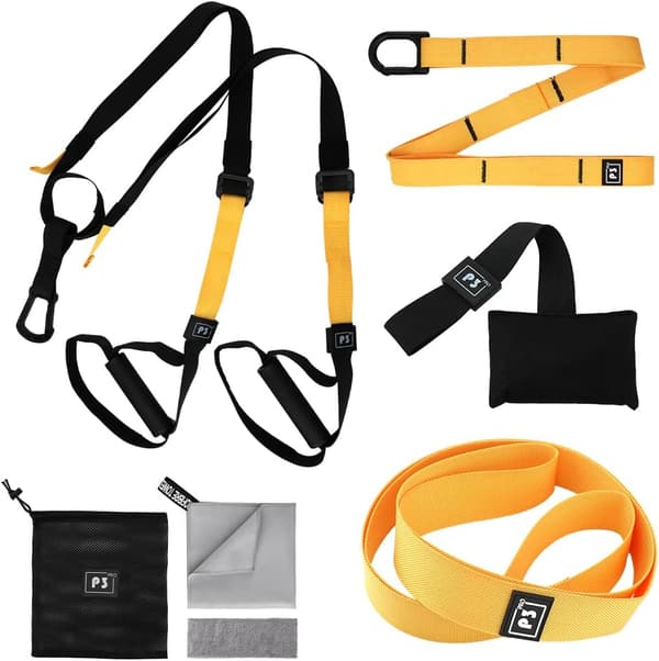 全身トレーニング用サスペンショントレーナー 8セット - 高負荷・長さ調整可能・男女兼用・持ち運び便利 収納袋付き