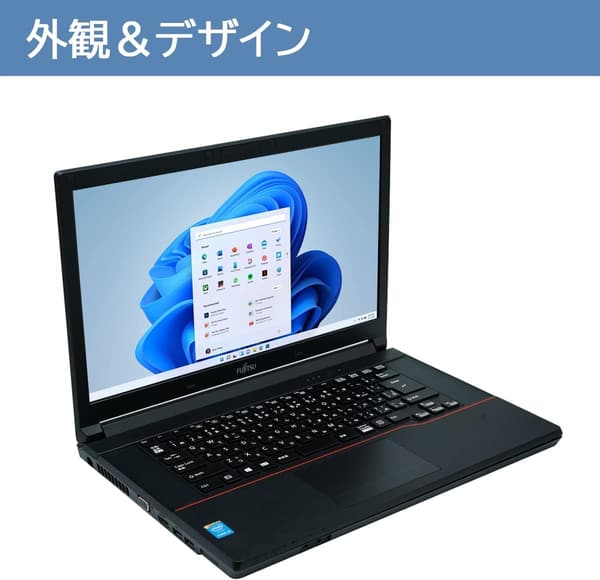 【整備済】富士通ノートパソコン FUJITSU A573/Office 2019/Core i3/無線LAN/15.6型/在宅勤務・学習用/8GB・SSD128GB