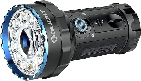 防災用 OLIGHT(オーライト) Marauder 2 14000ルーメン LED懐中電灯 軽量・防水 ブラック