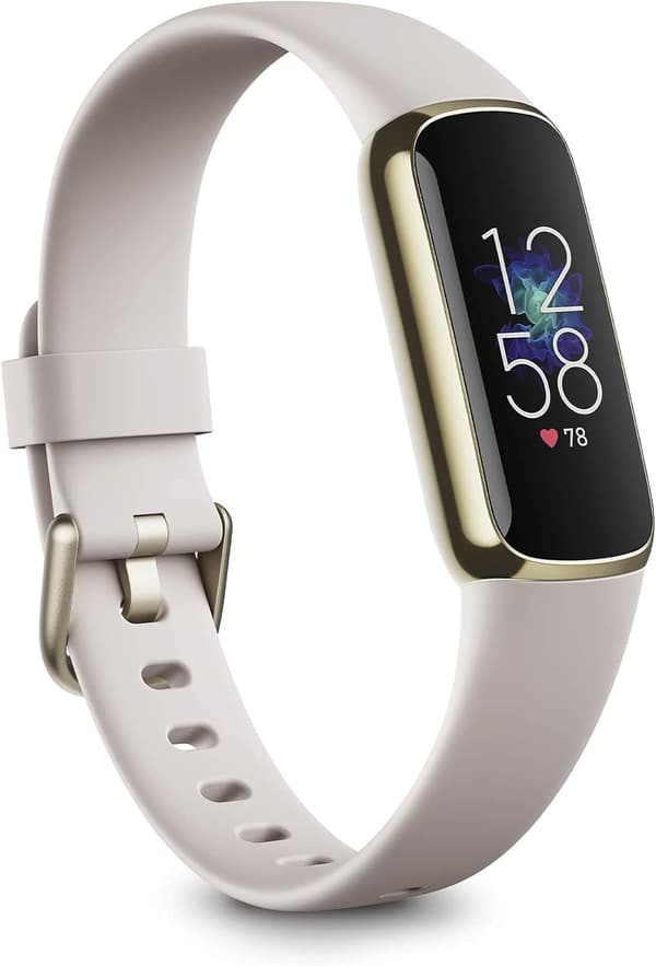 Fitbit Luxe ソフトゴールド - ホワイト 日本正規品 健康管理活動量計