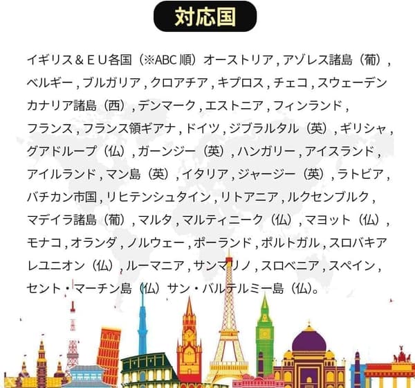 30日間30GBのヨーロッパ周遊用プリペイドSIMカード - LINEサポート付き、72ヶ国対応