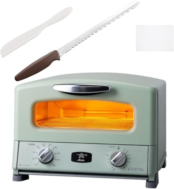 アラジン グリル&トースター 4枚焼き グリーン セット