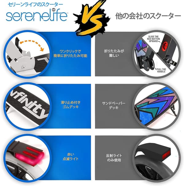折りたたみ式キックスクーター｜3段階高さ調節可能｜耐荷重量100kgまで