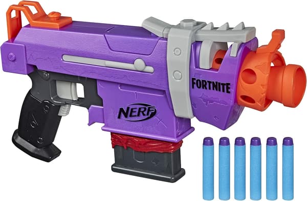 フォートナイト ナーフ SMG-E サブマシンガン型レプリカ ブラスター 公式ダーツ6本付き お子様・ティーン・大人向け