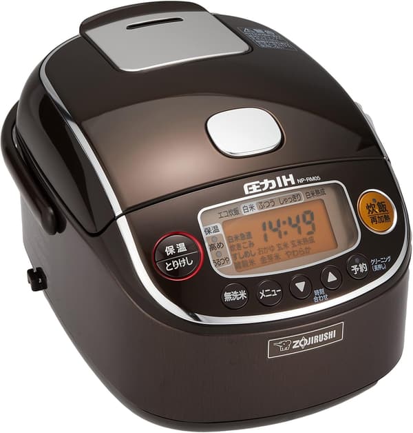 極め炊き 3合炊飯器 保温30時間 圧力IH 日本製 一人暮らし用 ブラウン NP-RM05-TA