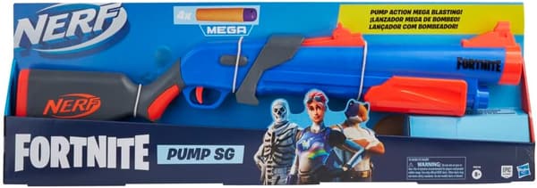 フォートナイト ナーフ ポンプアクション SGショットガンブラスター 正規品メガダーツ4本付属