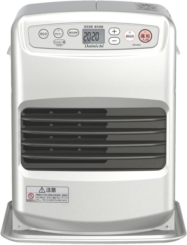 ダイニチ 石油ファンヒーター (木造7畳/コンクリート9畳) Sタイプ ライトシルバー FW-25S5-S