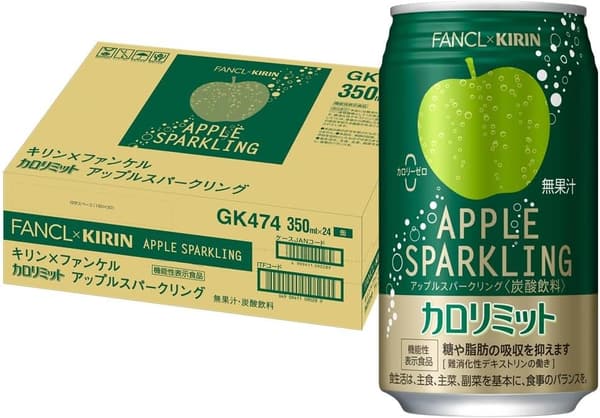 カロリーゼロ アップルスパークリング 350ml×24本【機能性表示食品】
