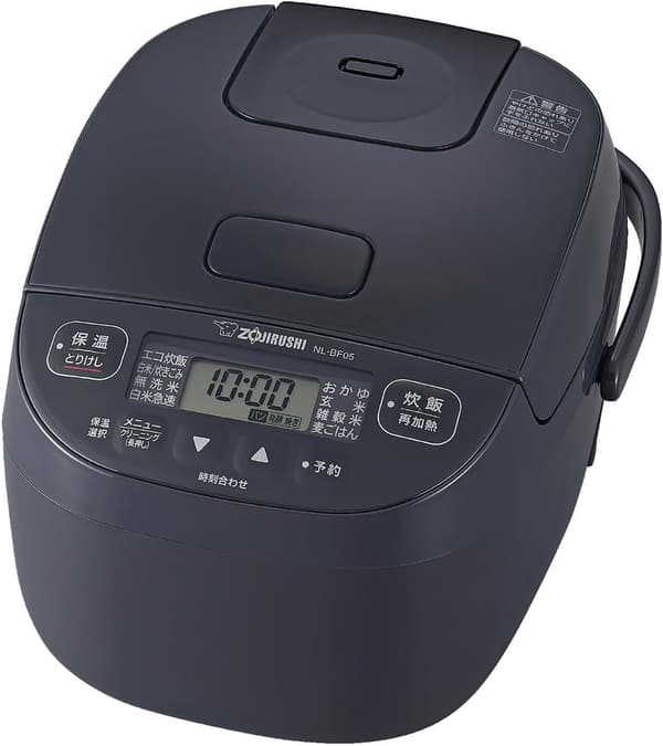 象印 炊飯器 3合 マイコンタイプ 一人暮らし向け ソフトブラック NL-BF05AM-BZ