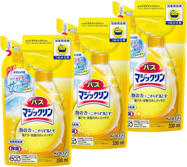 バスマジックリン つめかえ用泡立ちスプレー 330ml × 3個