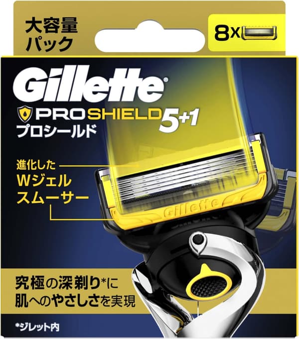 ジレット プロシールド 替刃 8個入り