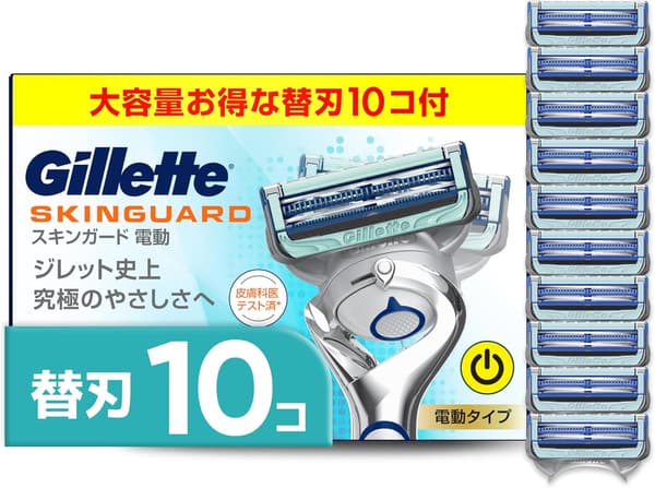 敏感肌用 ジレット 電動 髭剃り 替刃 10個 メンズ 【正規品】