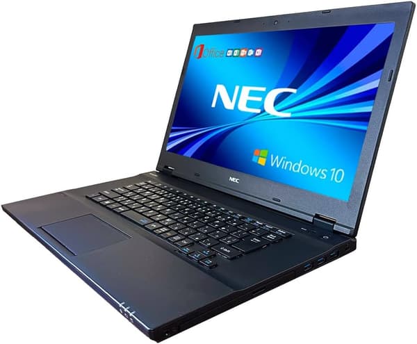 整備済み NEC VersaPro VAシリーズ 15.6型ノートパソコン MS Office H&B 2019 Win 10 第6世代CPU 8GBメモリ 256GB SSD
