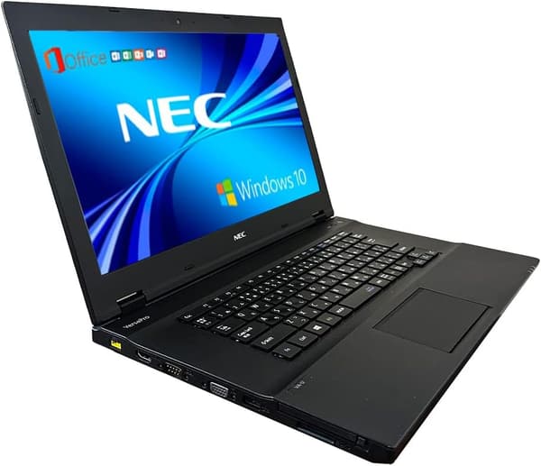 整備済み NEC VersaPro VAシリーズ 15.6型ノートパソコン MS Office H&B 2019 Win 10 第6世代CPU 8GBメモリ 256GB SSD