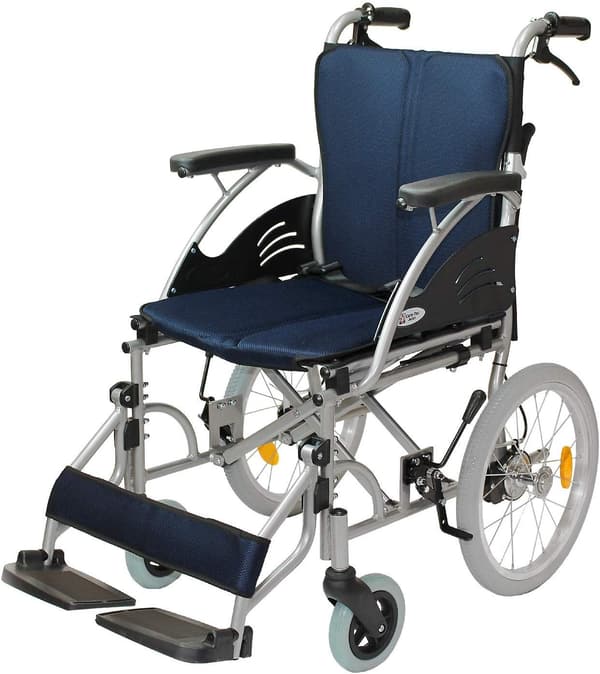 介助用アルミ製車椅子 CA-21SU ハピネス (ネイビー)