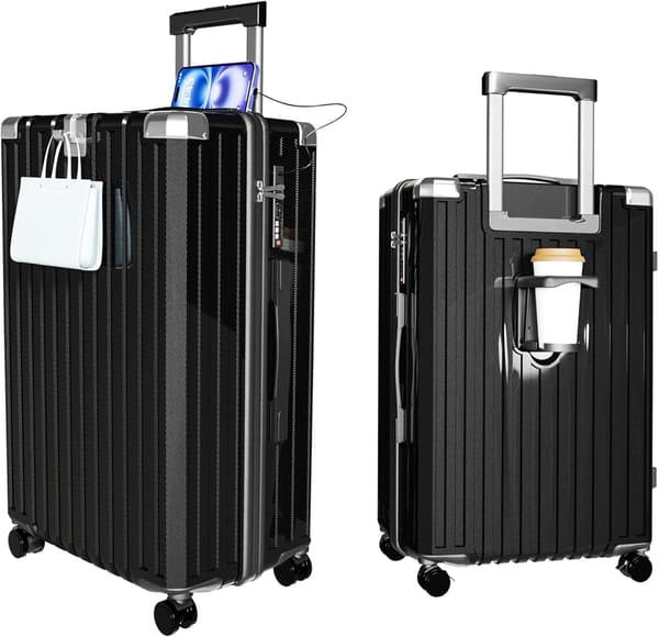 機内持ち込み対応 スーツケース Sサイズ 40L USBポート・カップホルダー付き 軽量・多機能 旅行・出張用