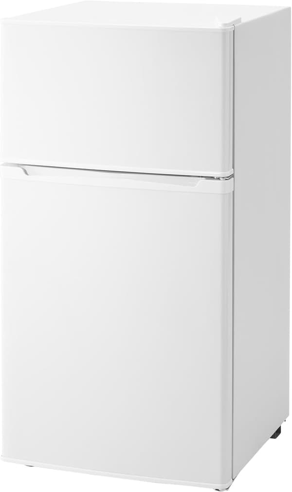新生活に最適なシンプルな2ドア冷蔵庫90L（右開き・省エネ・静音）
