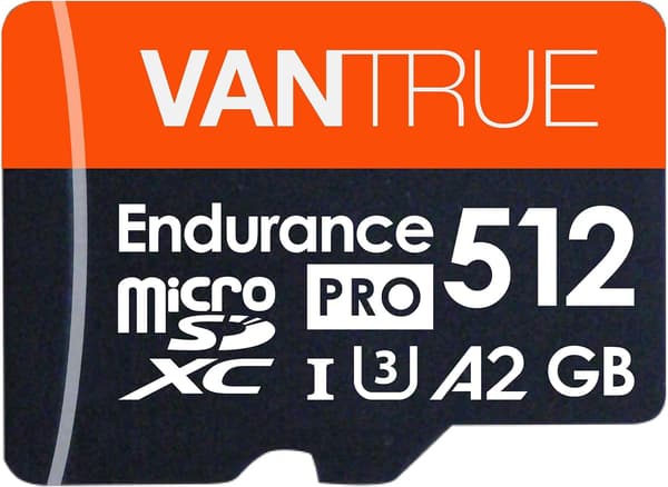 VANTRUE 512GB U3高速microSDXCメモリーカード 4K UHD動画撮影用