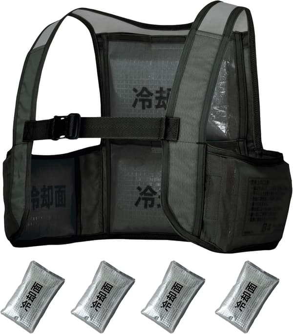 熱中症対策用アイスベスト(アイスパック4個付)TULTEX AZ-865948 限定色