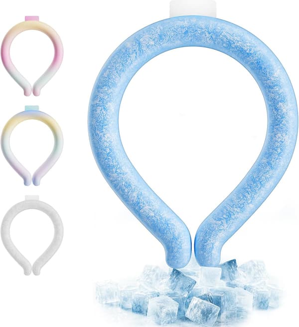 暑さ対策 クールアイスネックリング 冷却チューブ 男女兼用
