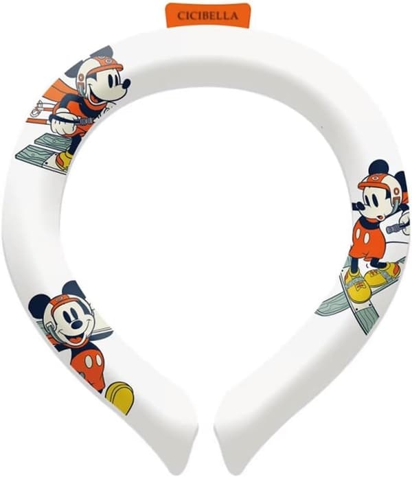 2025年最新 ディズニー ミッキー&フレンズ アイスネックリング 熱中症対策 クールネックリング 超軽量105g 繰り返し使用可能