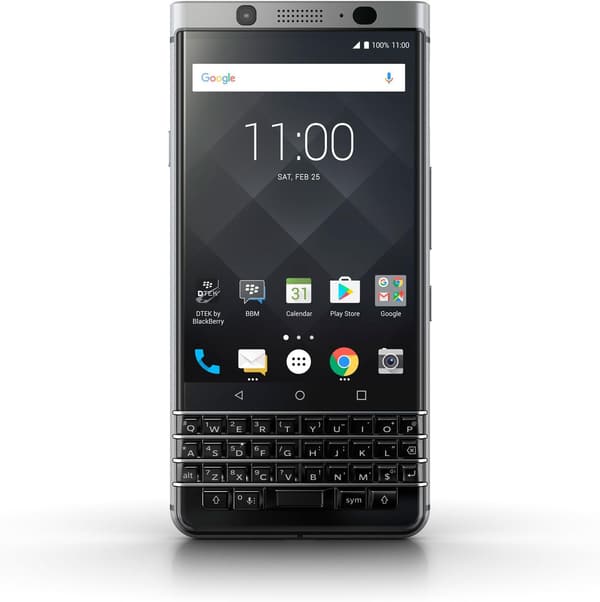 BlackBerry KEYone ブラック/シルバー 32GB SIMフリー スマートフォン QWERTYキーボード【日本正規代理店品】