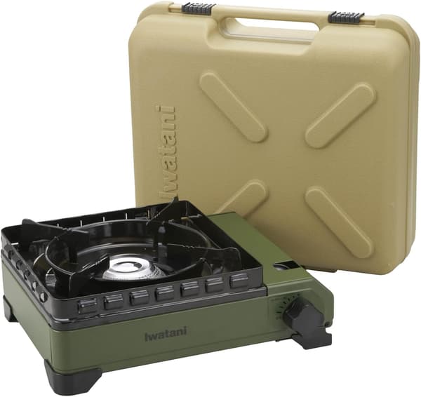 アウトドア用ケース付きカセットコンロ「イワタニ カセットフー タフまる」日本製 CB-ODX-1-OL