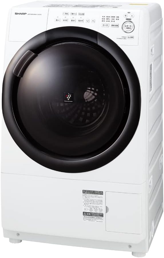 シャープ 2022年春モデル ドラム式洗濯乾燥機 洗濯7kg/乾燥3.5kg DDインバーター ホワイト