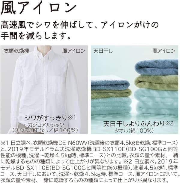 日立 ビッグドラム ドラム式洗濯乾燥機 ホワイト 洗濯10kg/乾燥6kg 日本製