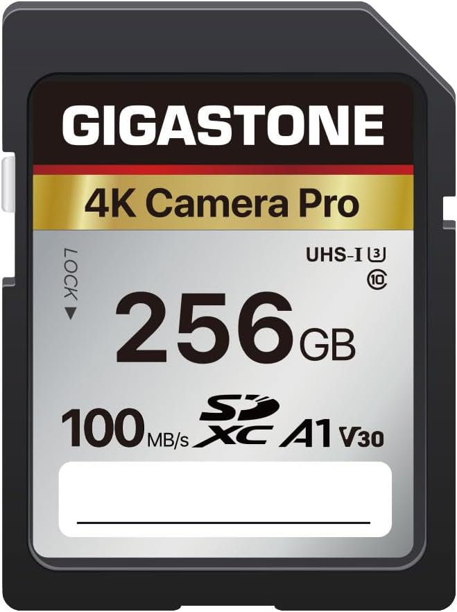 256GB A1 V30 U3 Class 10 SDXCメモリーカード｜デジタルカメラ対応・4K UHD録画用