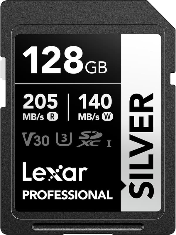 Lexar Professional SILVER 128GB SDXC UHS-I メモリーカード 最大読取速度205MB/s