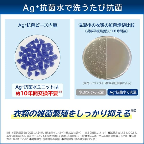 洗濯8kg・乾燥4.5kg 東芝 ZABOON 縦型洗濯乾燥機 グランホワイト 抗菌・自動槽乾燥・低騒音