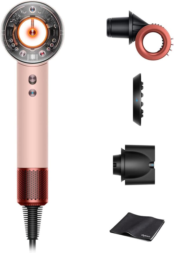 さくらチェリーカラーのダイソン ヘアドライヤー Supersonic Nural™ Shine 大風量 速乾 スカルプケア