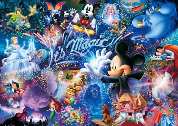ディズニー「It's Magic!」1000ピース ジグソーパズル【日本製】 (29.7×42cm) のり付き・ヘラ付き